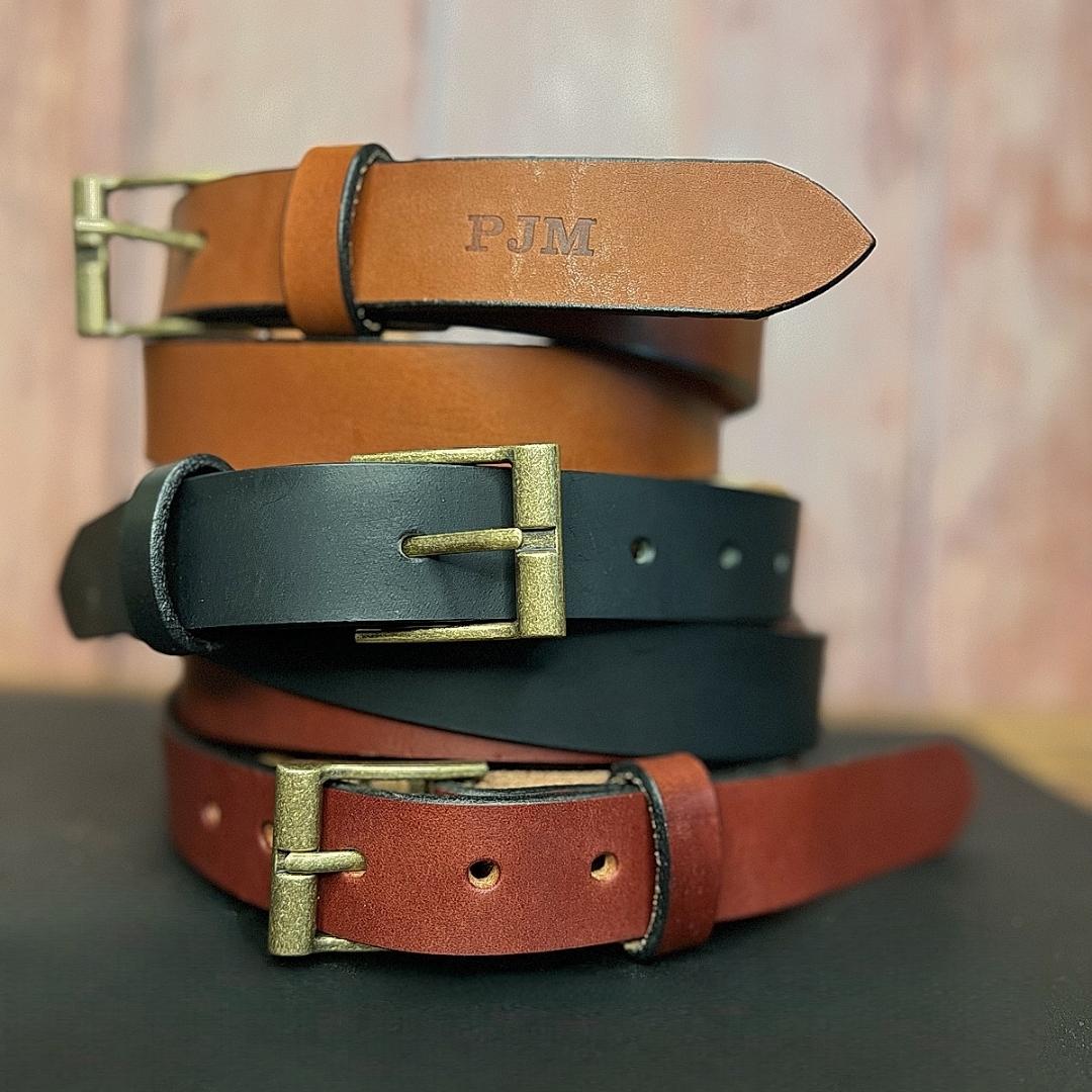 Full-Grain Leather Belt-1.25-Inch wide- Dress belt Black Full-Grain Leather Belt-1.25-Inch wide- Dress belt Black