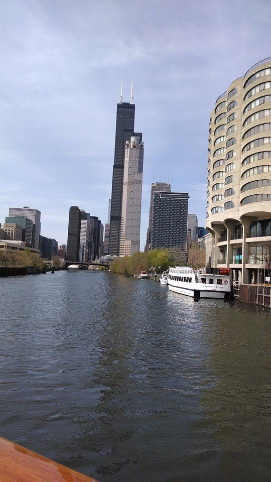 chicago city from river