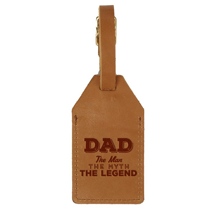 Sewn Tag: Dad - Man, Myth, Legend