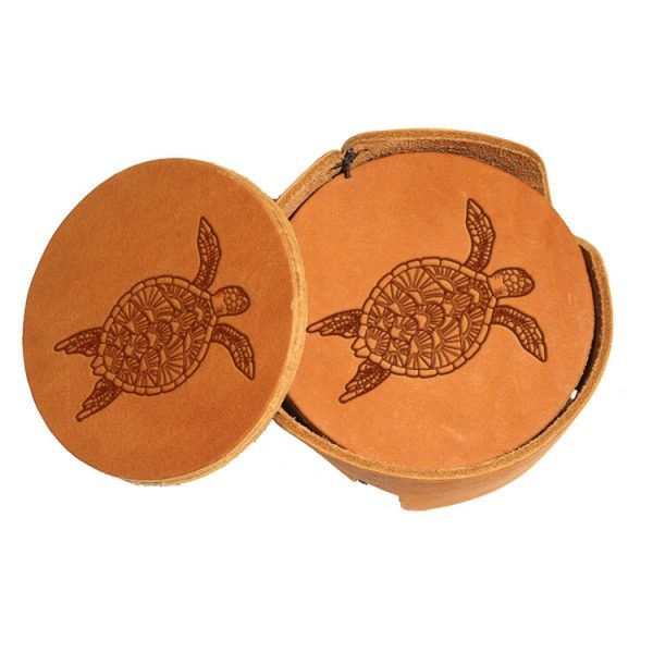 Round Coaster Set: Sea Turtle