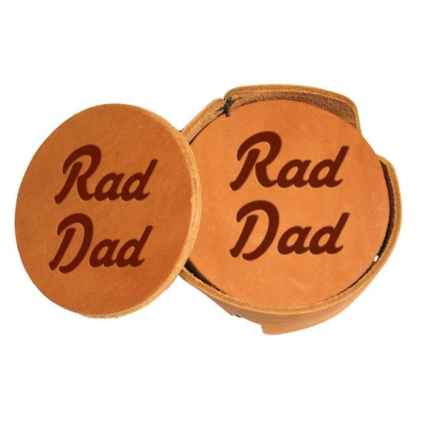 Round Coaster Set: Rad Dad