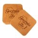 Square Coaster Set of 4 with Strap: GA on my Mind