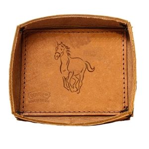 Leather Desk Tray: Horse