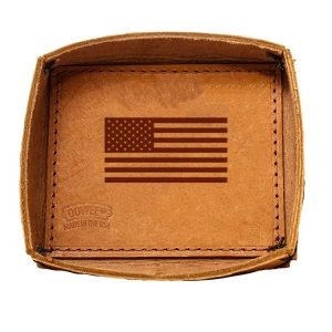 Leather Desk Tray: American Flag