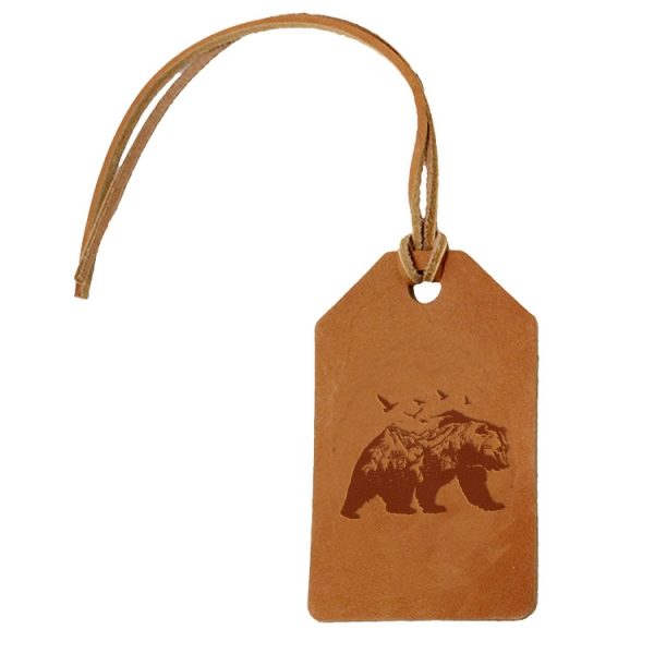 Simple Luggage Tag: Mountain Bear