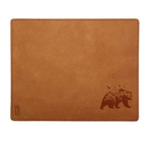 Mouse Pad with Decorative Stitch: Mountain Bear