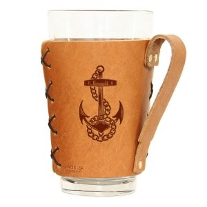 Pint Holder with Handle: Anchor