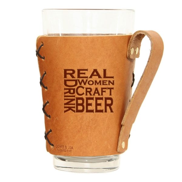 Pint Holder with Handle: Real Women...Beer