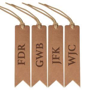 Bookmark with Lace - Medium Brown (Set of 4): Custom