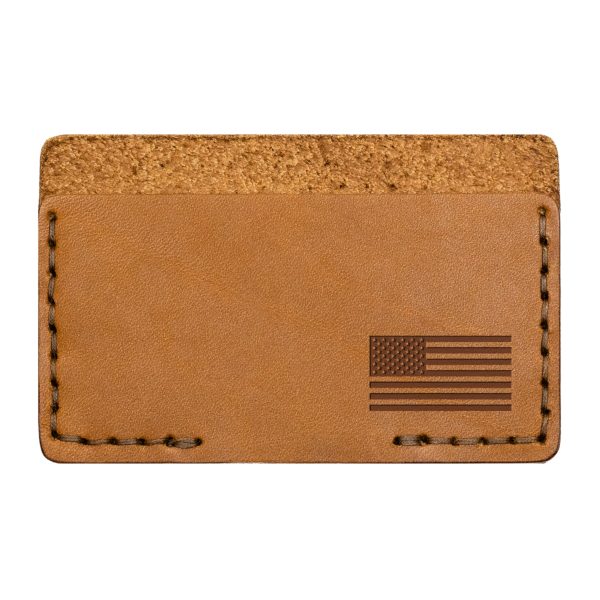 Single Horizontal Card Wallet: American Flag