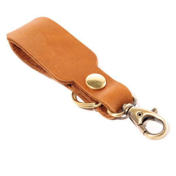 LOGO Leather Keychain: Compass Rose