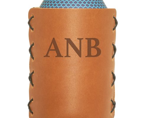 Personalized Leather Can Holder