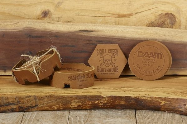 Hex Coaster Set of 4 with Strap: My Beer is Craft
