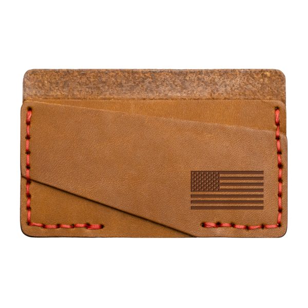 Double Horizontal Card Wallet: American Flag