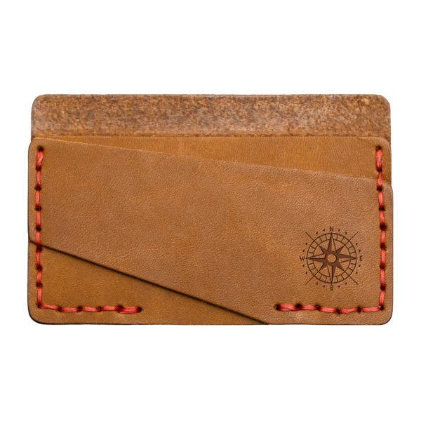 Double Horizontal Card Wallet: Compass Rose