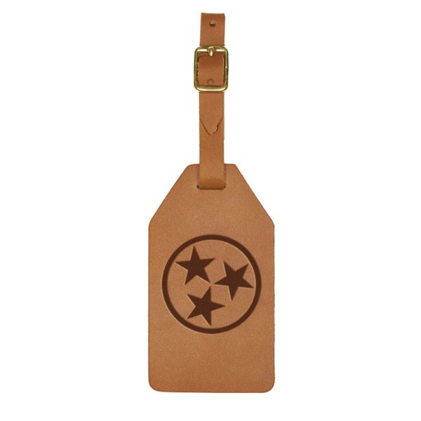 Hometown Love Leather Luggage Tag