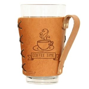 Pint Holder with Handle: Coffee Time