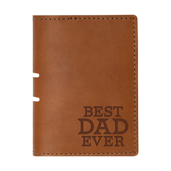 Leather Best-Dad-Ever Passport Holder