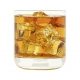 Personalized Leather Rocks Glass Holders with Initials Box Set of 2 with 9-oz Glasses