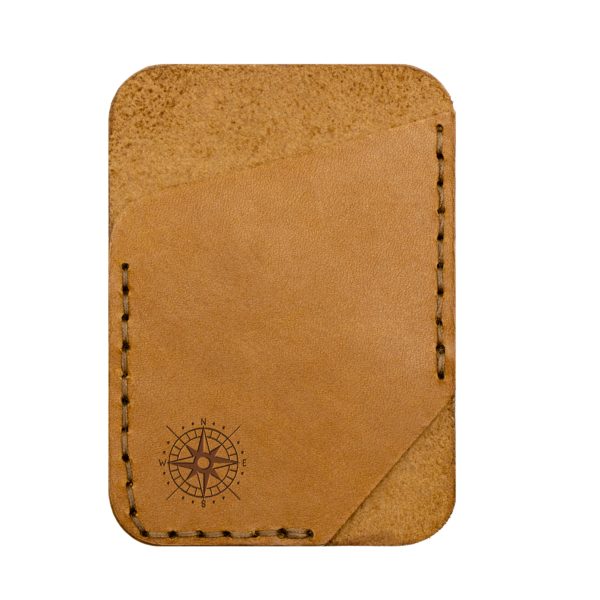 Single Vertical Card Wallet: Compass Rose