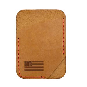 Single Vertical Card Wallet: American Flag