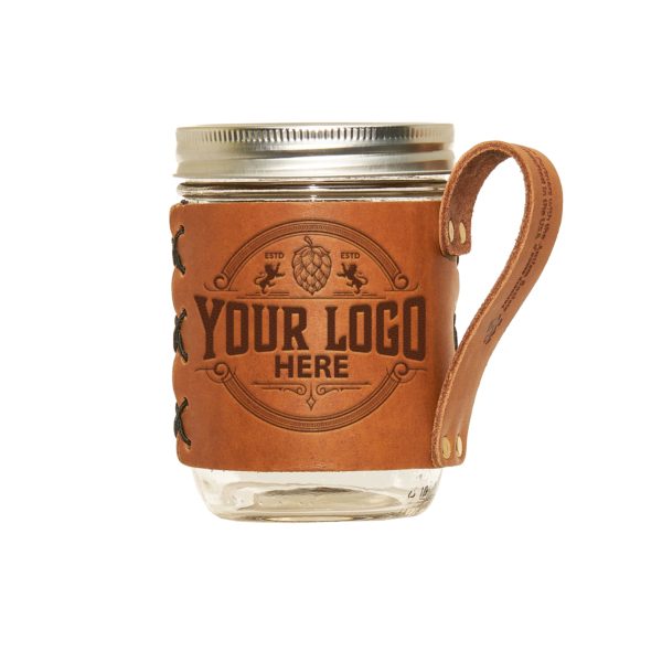 Add-Your-Logo Wide Mason Jar Sleeve