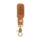 Navy Chief Leather Keychain with Brass or Black Zinc Hardware