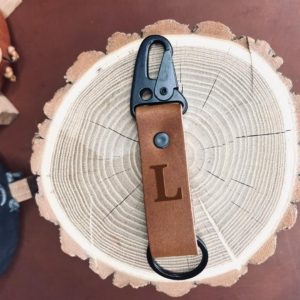 HK Clip Leather Keychain: Custom