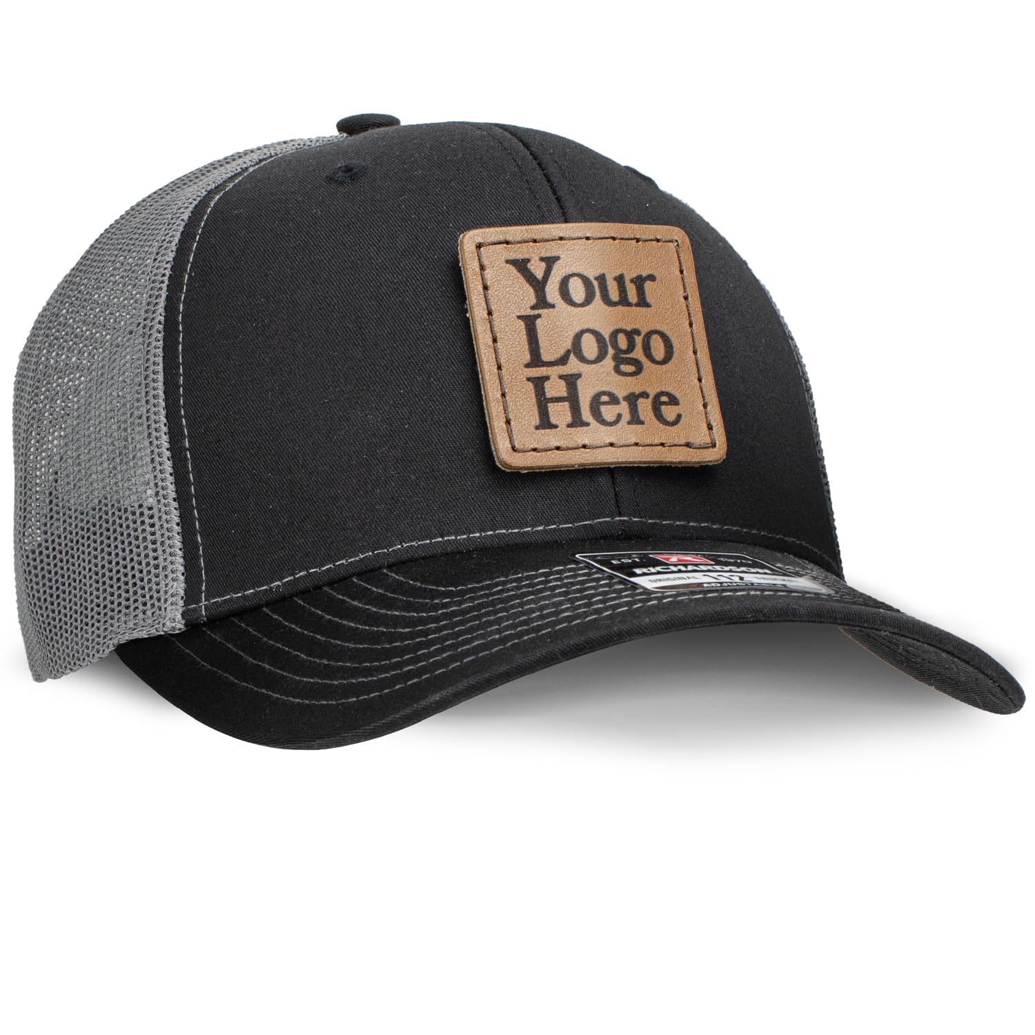 Black and Charcoal Trucker Hat