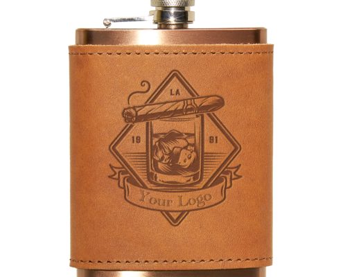 Your Logo Flask Wrap