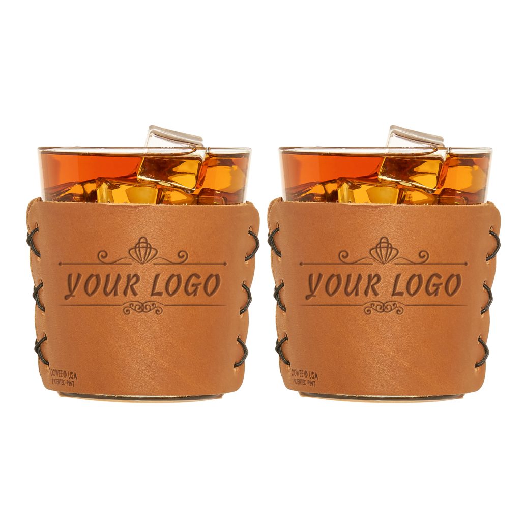 Add-Your-Logo Leather Highball Glass