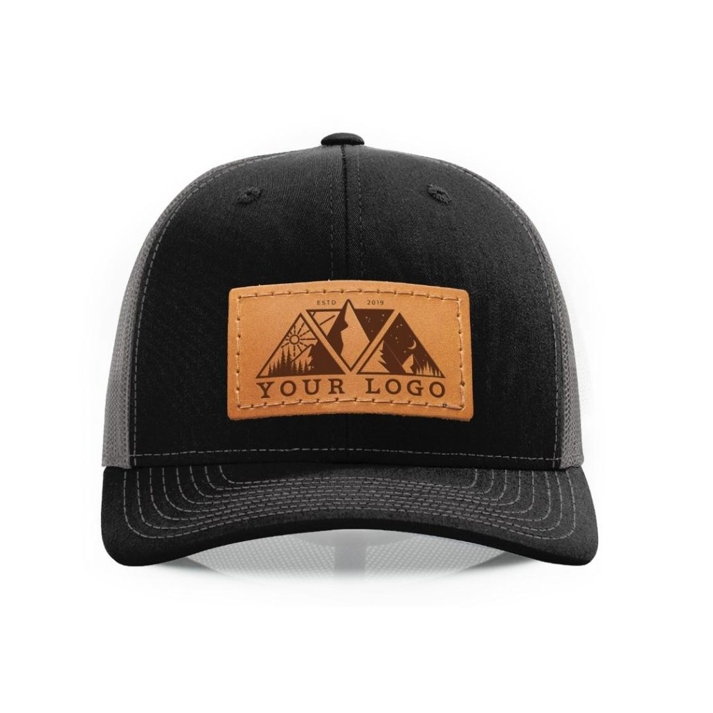 Add Your Design Leather Patch Trucker Hat