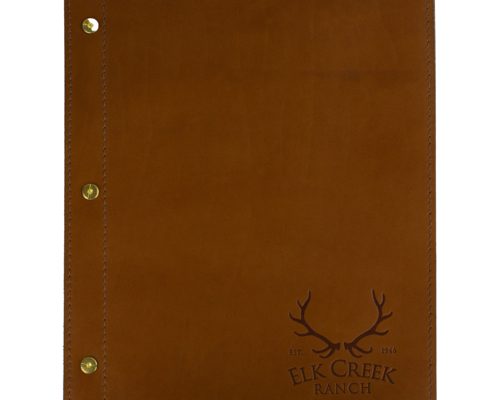Leather &amp; Wood Booklet Menu