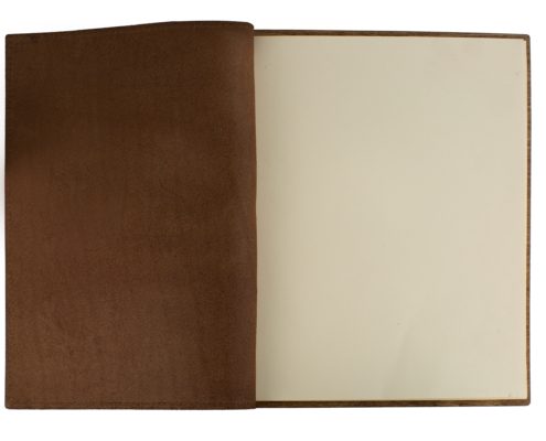 Leather &amp; Wood Booklet Menu