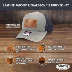 American Flag Hat on Richardson 112 Trucker Hat
