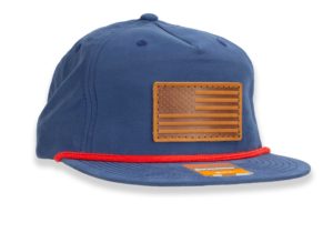 American Flag Hat on Richardson 256 Rope Front Hat